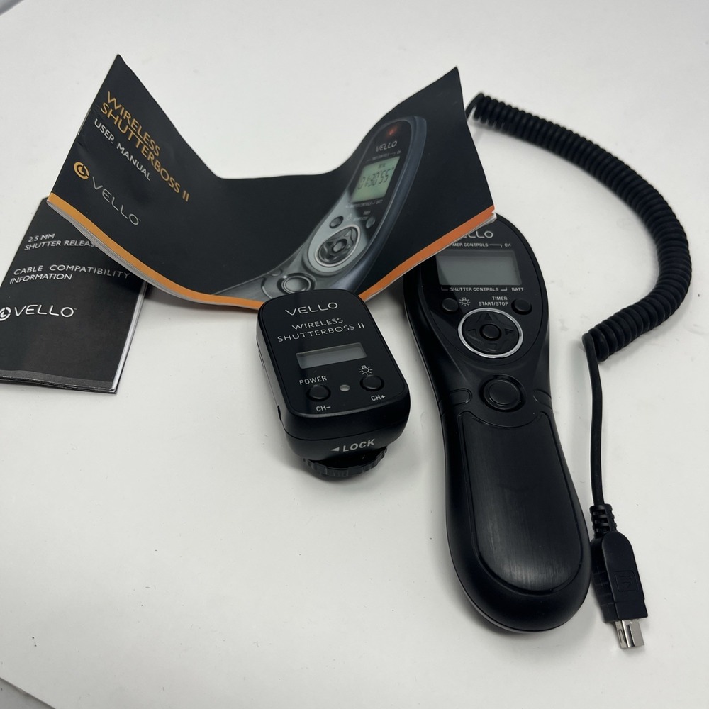 Vello Wireless ShutterBoss‎ II Timer Remote Receiver Camera Shutter Release